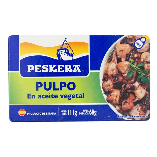 Pulpo Peskera en Aceite Vegetal 111g | Bodega Aurrera en línea