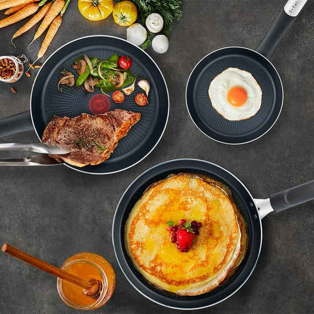 Set de Sartenes y Olla de Cocina Flavor Pan Ofertas Creativas con Zafiro  Antiadherente Set de 4 piezas