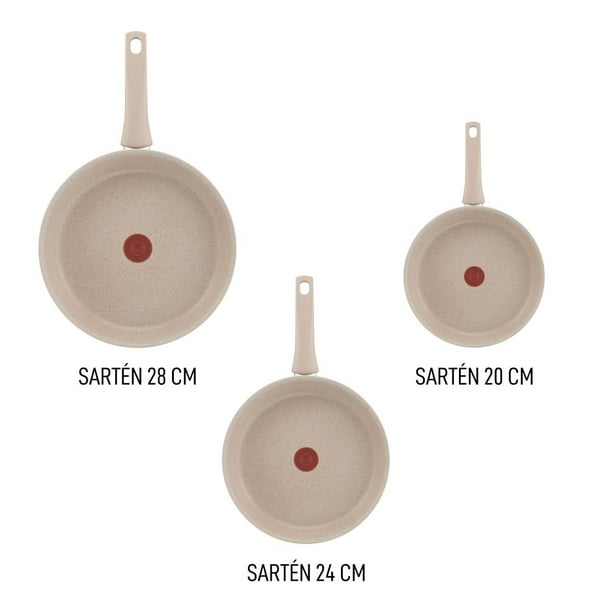 Set de Sartenes T-fal 2 piezas 20 cm y 24 cm Cocina Natural