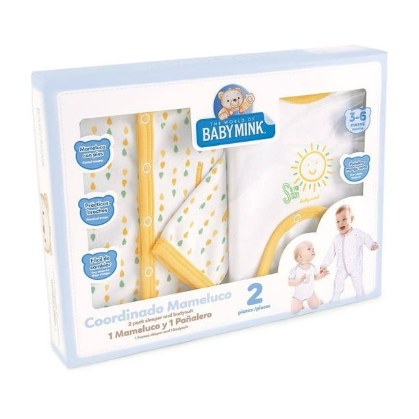 Coordinado para Bebé Kit de Paseo Baby Mink Azul 0 a 3 Meses