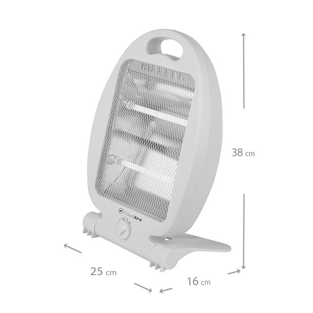 Calefactor Eléctrico de Cuarzo Travel Aire TAE 800QX Blanco