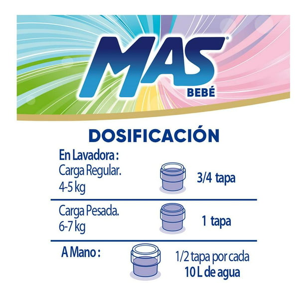 Detergente líquido MAS piel sensible 4.65 l Walmart