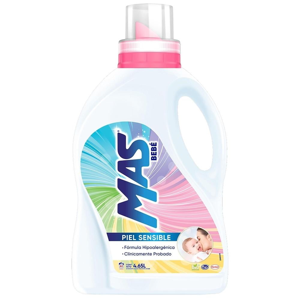 Detergente líquido MAS bebé piel sensible 4.65 l Walmart