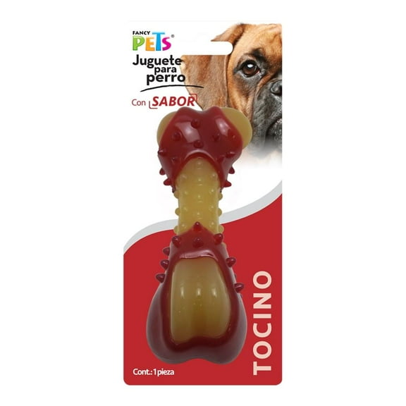 Juguete para Perro Fancy Pets Hueso Sabor Tocino Chico 1 Pza