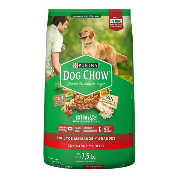 alimento para perro purina dog chow adulto razas grandes 75 kg