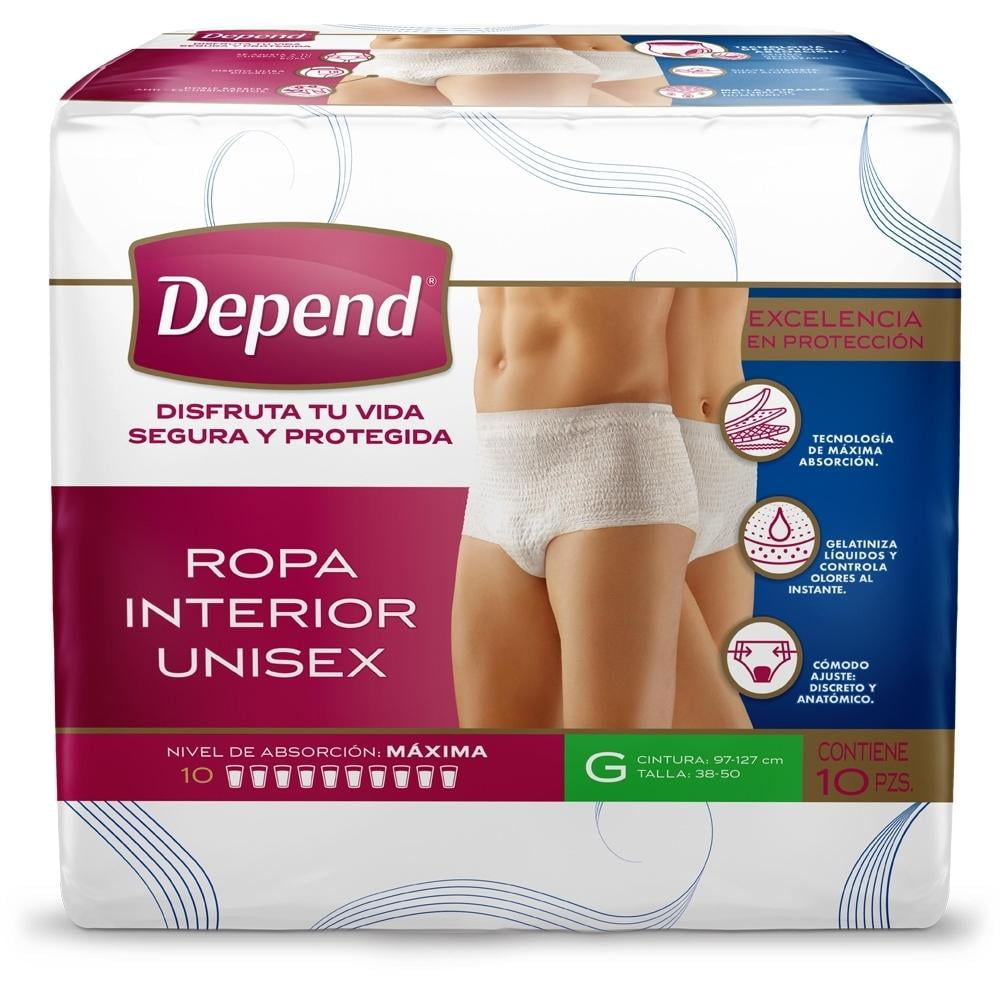 Basics - Ropa interior para incontinencia y posparto para mujer,  máxima absorción, talla XL, 1 paquete de 16 unidades, lavanda  (anteriormente