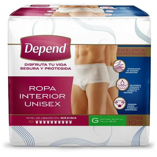 Basics Ropa interior para incontinencia y posparto para mujer,  máxima absorción, grande, 54 unidades, 3 paquetes de 18, lavanda  (anteriormente