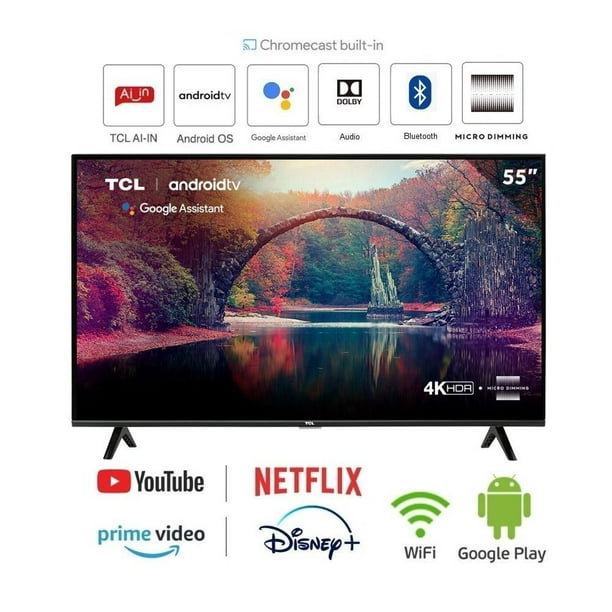TV TCL 50 pulgadas 4K UHD Smart TV LED 50A435 Reacondicionada
