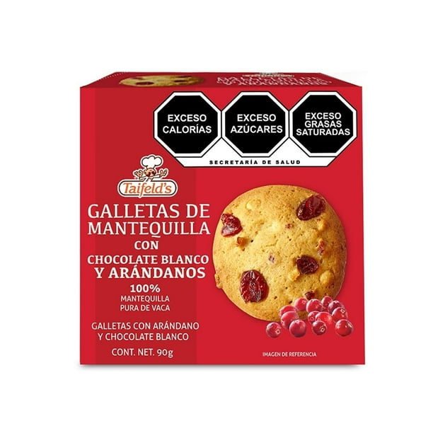 Galletas Taifelds Con Mantequilla Chocolate Blanco Arándano 90gr Walmart En Línea 3172