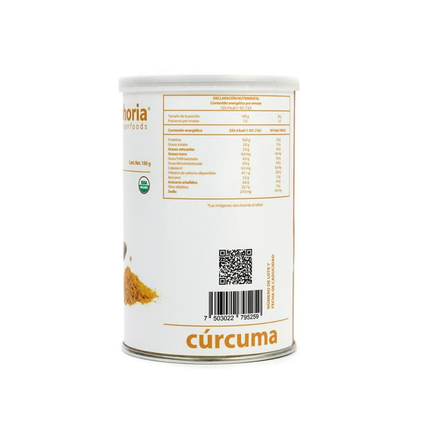 Cúrcuma en Polvo x 100 gr - Bioaurora - Comfrutti