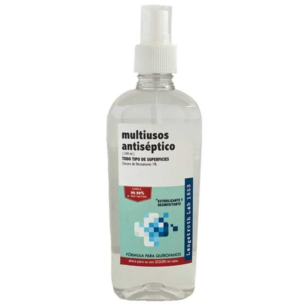 Spray Antiséptico Multiusos Langstroth Esterilizante Y Desinfectante 240 Ml Bodega Aurrera En 5562