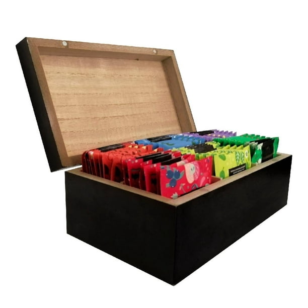 Caja de madera de Tés Horley con 60 sobres de 6 variedades (10 por  variedad)– Tienda Horley