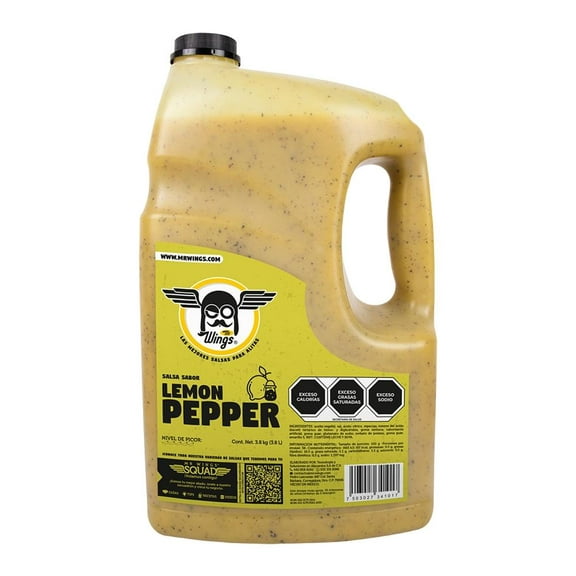 Salsa para alitas y botanas Mr Wings Sabor Lemon Pepper 3.8 Kg