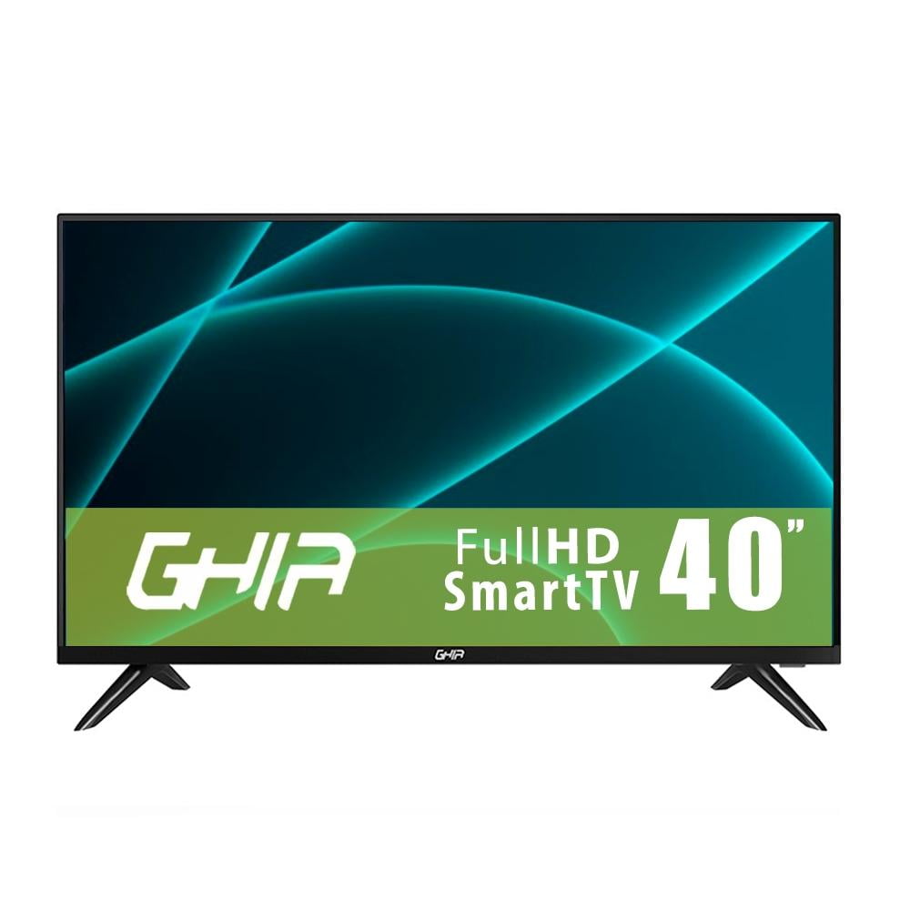 Combo Television SmartTV GHIA 40 Pulgadas - AndroidTV + Soporte para TV, Ghia