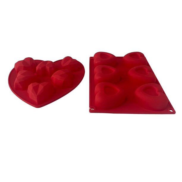 Set De Moldes Mainstays 2 Piezas Corazones Rojos Walmart En Línea 8358