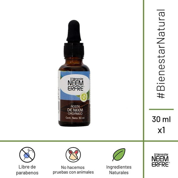 Aceite de neem orgánico para la piel, aceite de neem