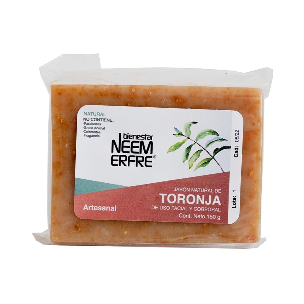 Jabón De Toronja Natural Y Artesanal Bienestar Neem Erfre 150 G Walmart En Línea 0804