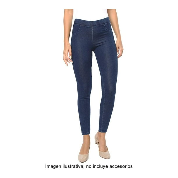 Legging Simply Basic M219A08044 Talla Eg Azul O Tono Obscuro denim