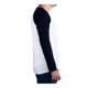 thumbnail image 3 of Playera Simply Basic para Hombre, Grande Blanco con Negro Marino Manga Larga Talla G, 3 of 4