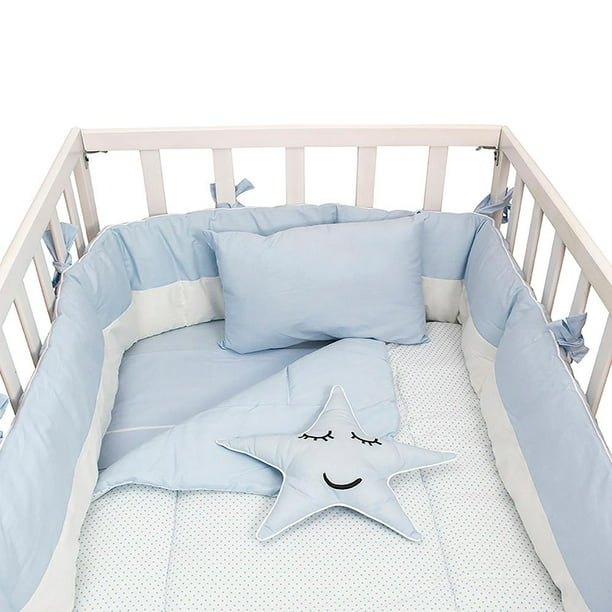 Conjunto sábanas cuna bebé Night dibujo infantil bordado color gris