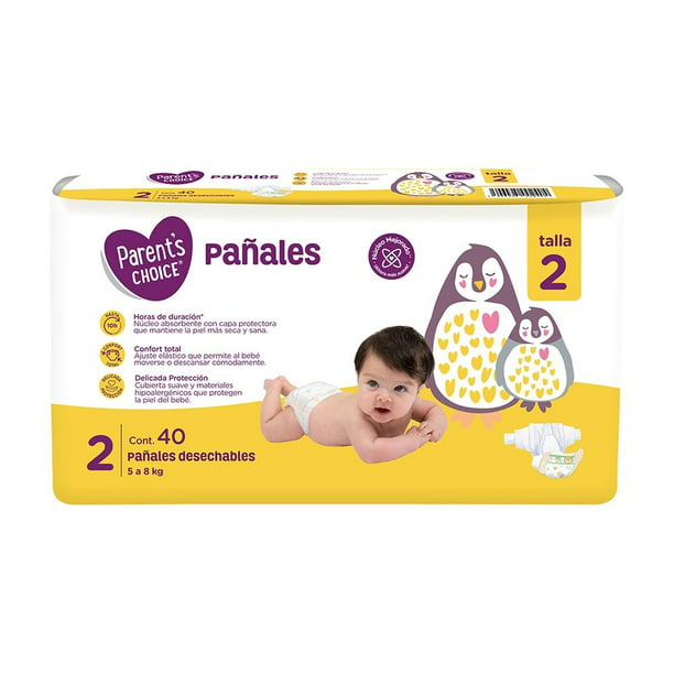 Pañales para Bebé Parent's Choice Talla 3 35 pañales