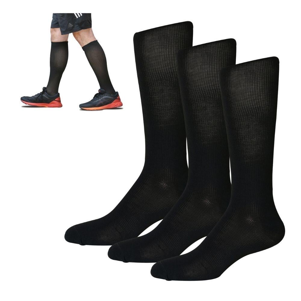 2 pares de calcetines finos negros hasta hombre, calcetines hasta  antideslizantes, medias para adultos, ropa de club Zulema Medias de encaje  sexy para hombre