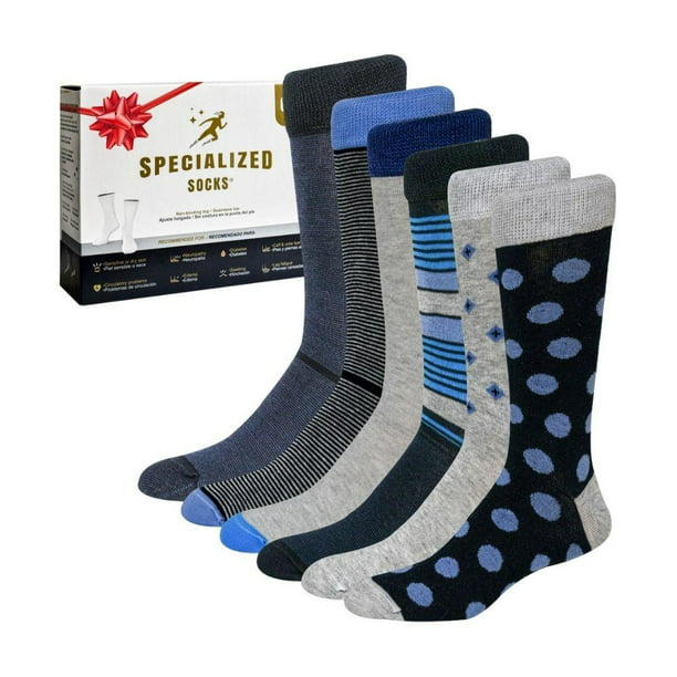 Calcetines hombre Specialized Socks Talla 5 - 9.5 figuras azules multicolor  6 pares