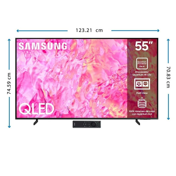 Televisor Samsung 55 Pulgadas QLED 4K Quantum QN55Q60CAKXZL