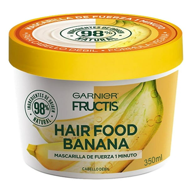 Mascarilla para cabello Garnier Fructis food banana débil | Walmart