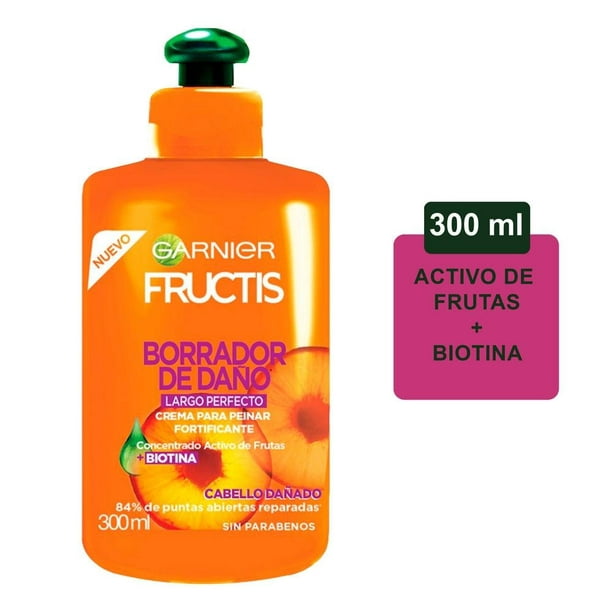 terrorismo Hervir borgoña Crema para peinar Garnier Fructis borrador de daño cabello dañado 300 ml |  Walmart