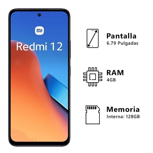 Celular Xiaomi Redmi 12 128GB 6.79 Negro