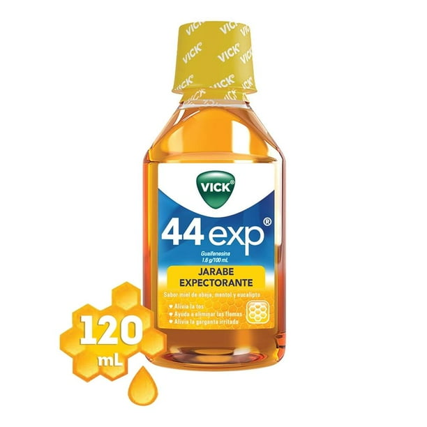 Jarabe Vick 44 Expectorante Sabor A Miel De Abeja Mentol Y Eucalipto 120 Ml Walmart 3779