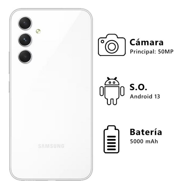 Celular 5G Samsung A54 Blanco 128GB