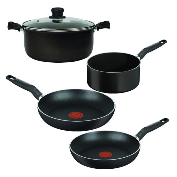 Batería de Cocina T-fal Elemental 5 Piezas Negro