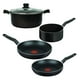 thumbnail image 1 of Batería de Cocina T-fal Elemental 5 Piezas Negro, 1 of 4