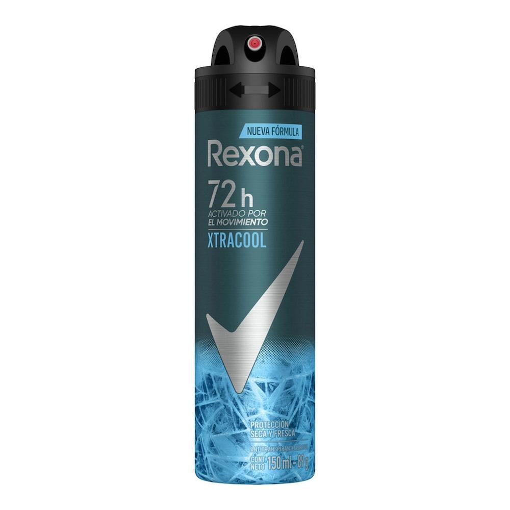 Antitranspirante Rexona xtracool en aerosol para caballero 150 ml ...