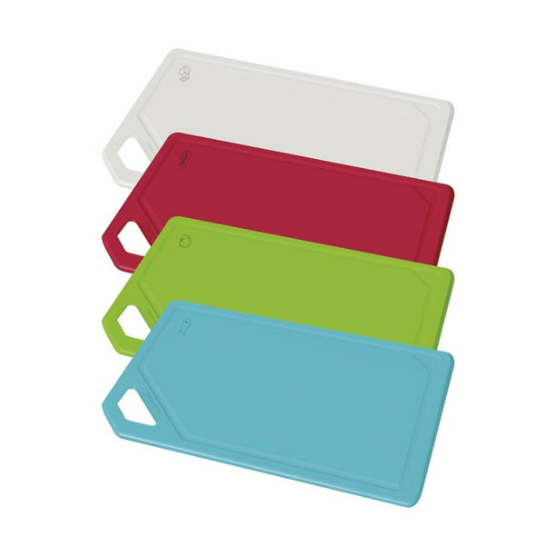 Juego de 4 tablas para picar con soporte y código de colores apta para el  lavavajillas ecomlab Kit tablas de picar
