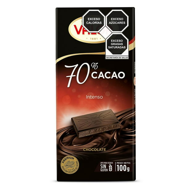 Barra de chocolate Valor 70% cocoa sin gluten 100 g