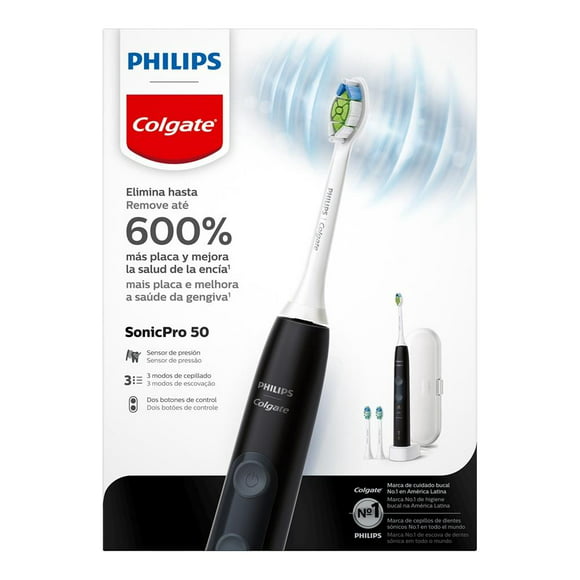 cepillo de dientes eléctrico colgate philips sonicpro 50 black