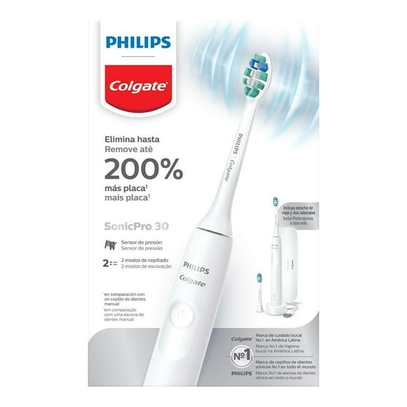 cepillo de dientes eléctrico colgate philips sonicpro 30 suave