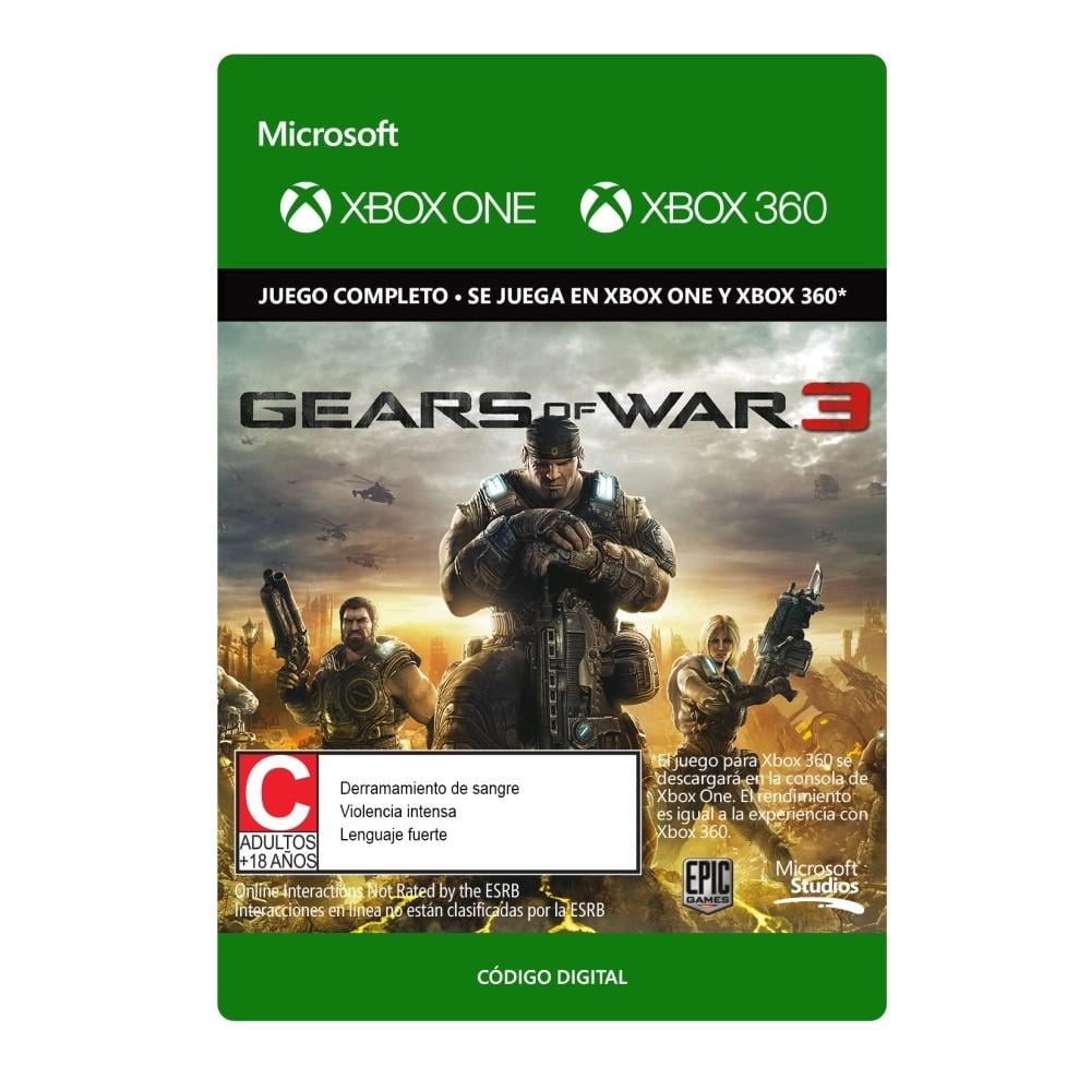Juegos digitales Xbox one, steam. - Gears of war para Xbox one: $180.00  pesos Gears of war 2 Xbox one y 360: 200 pesos Gears of war 3 Xbox one y  360