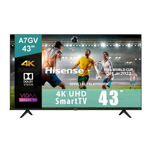 TV Hisense 43 Pulgadas 4K Ultra HD Smart TV LED 43A7GV