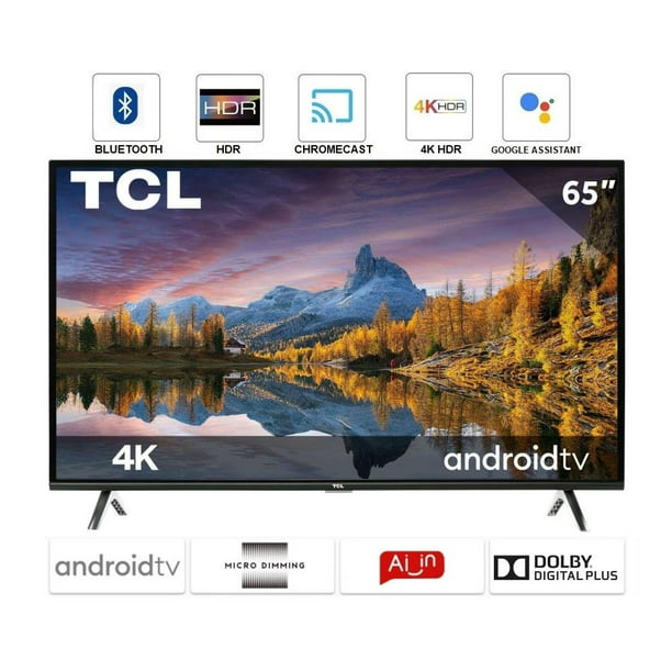 Pantalla 65 Pulgadas TCL LED Android TV 4K Ultra HD 65A445 – MegaAudio