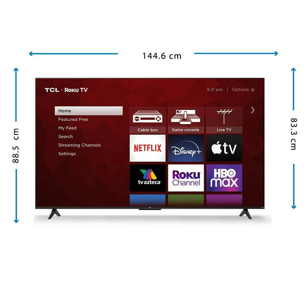 Pantalla TCL 65 4K Smart TV LED 65S443-MX Roku TV – Mi tienda