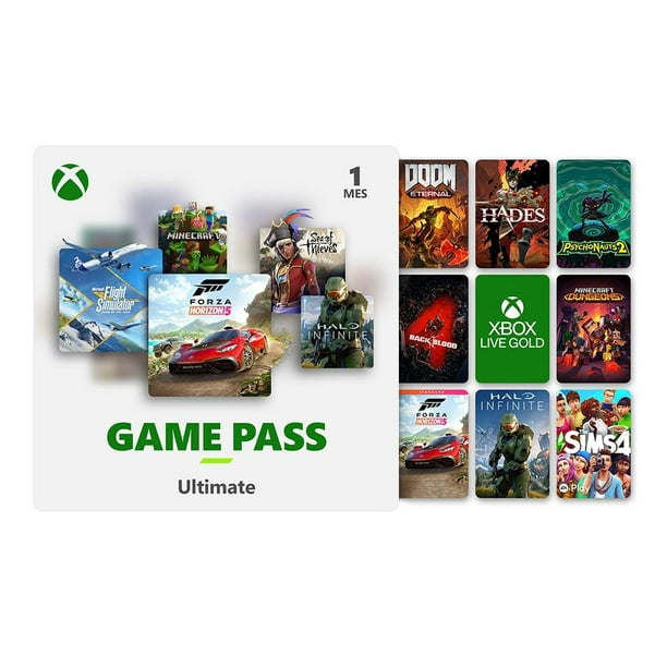 Pass Ultimate Xbox 1 Mes Walmart línea