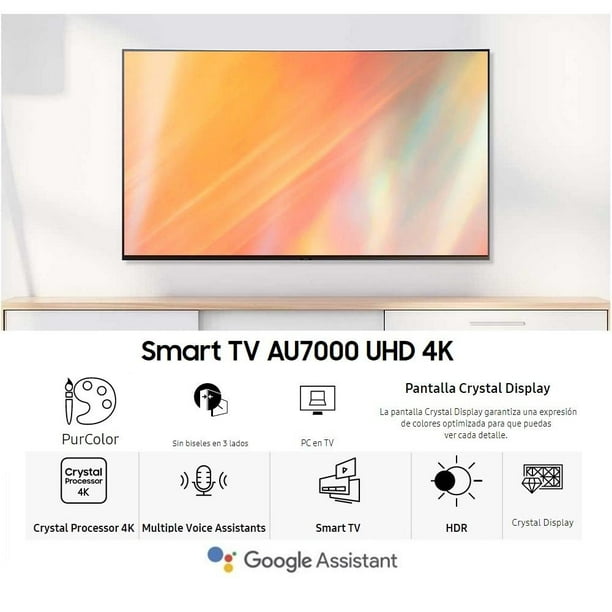 Smart TV Samsung 43 Pulgadas 43 AU7000 UHD 4K Smart TV