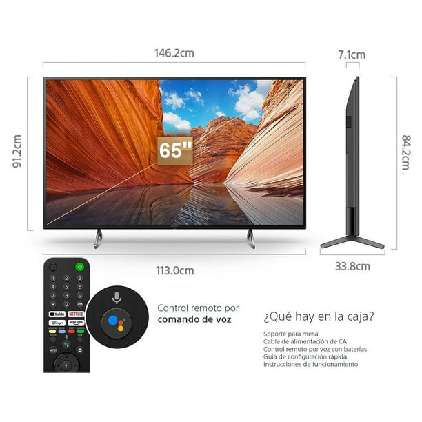 TV Sony 65 Pulgadas 4K UHD Smart TV LED KD-65X80J