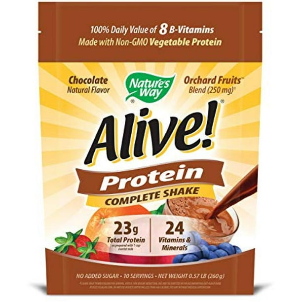 Suplemento Alive! Protein Shake Nature's Way Vitaminas B Sabor ...