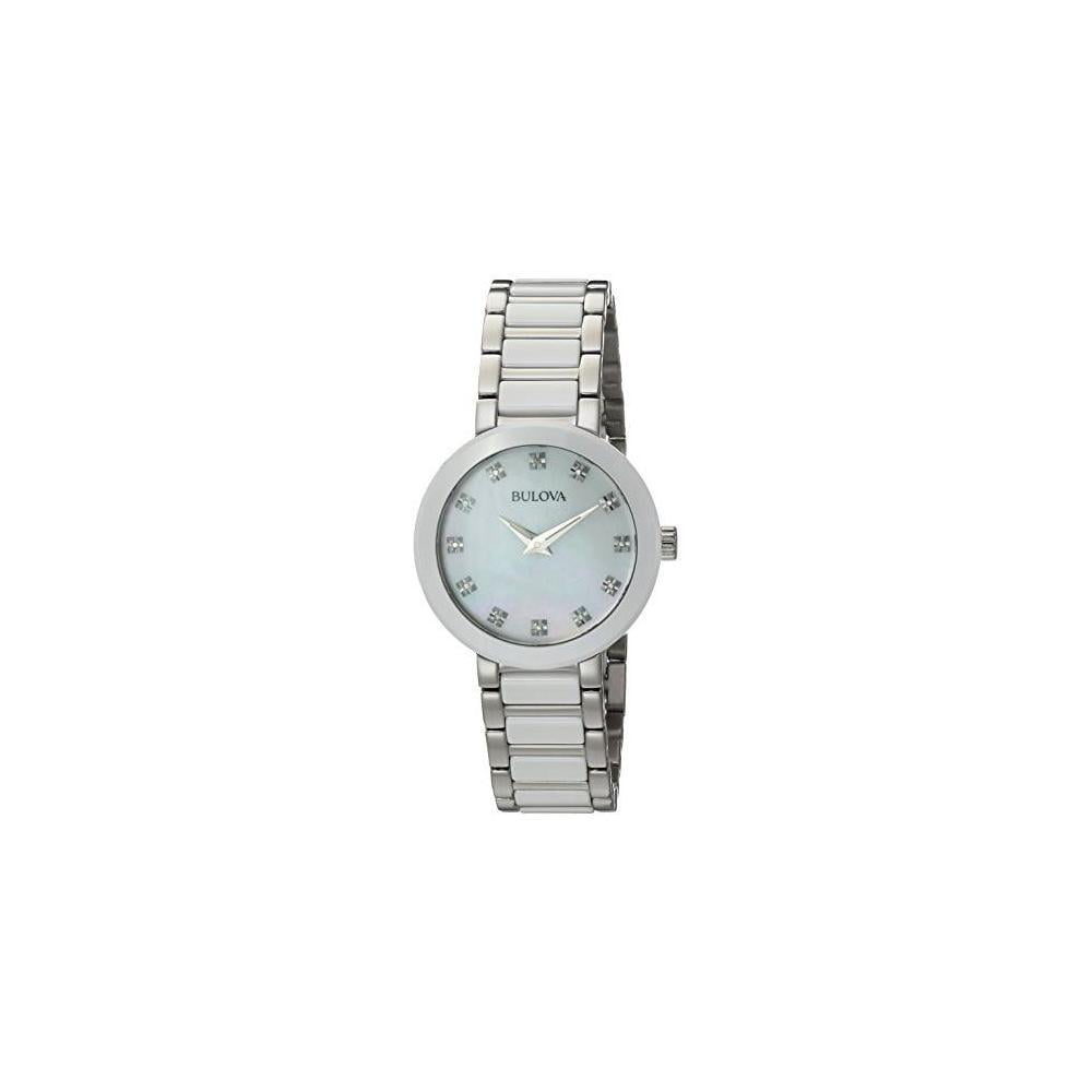 Reloj BULOVA Clásico Para Mujer - Analógico, Ultra Delgado, Con Diamantes, Elegante Y Sofisticado