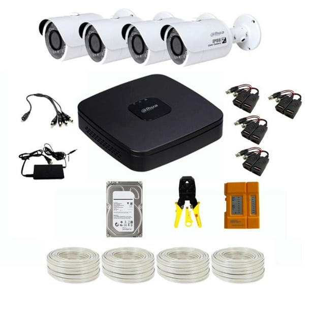 Kit Cctv Seguridad Dahua Dvr 4 Canales 1tb Dd Cable Utp DAHUA HACHFW1100S3 Walmart en línea